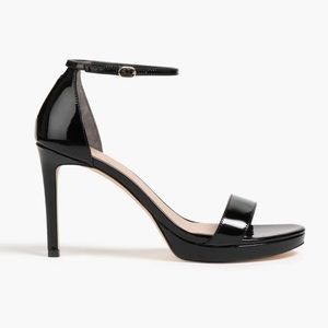Stuart Weitzman Kassidy Heel Sandal 8.5 Black NWT
